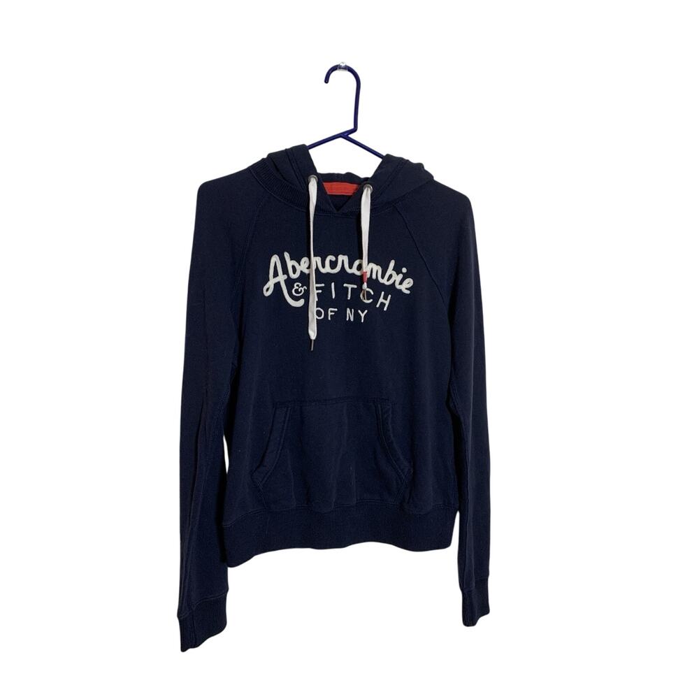 Vintage Abercrombie Fitch Hoodie DistressedHeavyweight Muscle Size Medium Skater